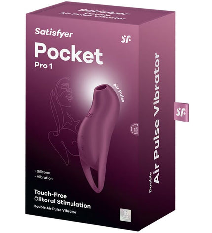 SATISFYER - POCKET PRO 1 STIMULATEUR DE CLITORIS GRENAT by SATISFYER AIR PULSE