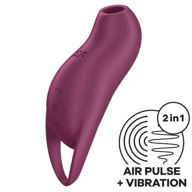 SATISFYER - POCKET PRO 1 STIMULATEUR DE CLITORIS GRENAT by SATISFYER AIR PULSE