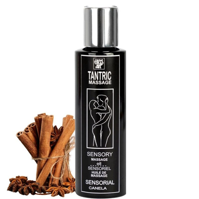 EROS-ART - HUILE DE MASSAGE TANTRIQUE NATURELLE ET CANNELLE APHRODISIAQUE 100 ML - Concombre Boutique