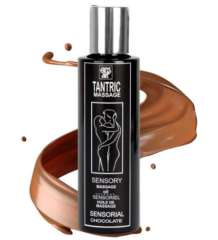EROS-ART - HUILE DE MASSAGE TANTRIQUE NATURELLE ET APHRODISIAQUE AU CHOCOLAT 100 ML - Concombre Boutique