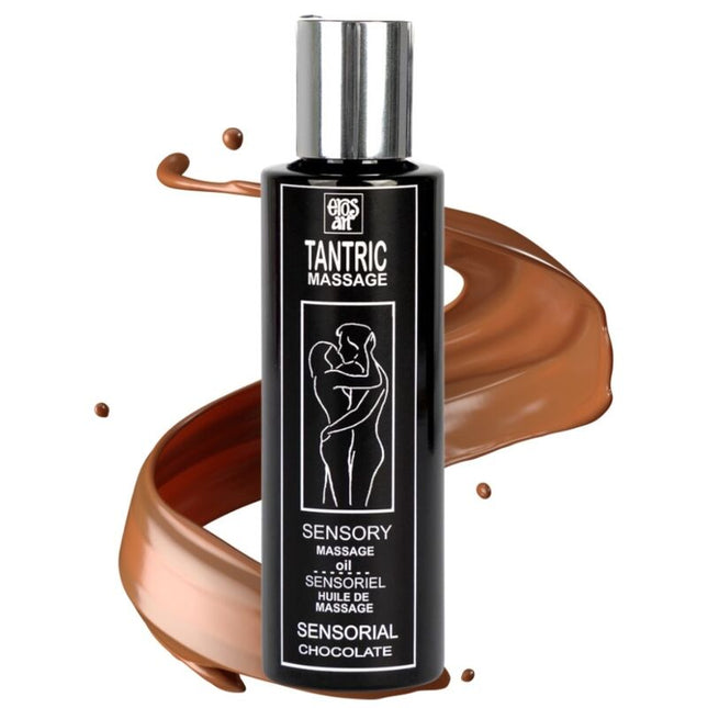 EROS-ART - HUILE DE MASSAGE TANTRIQUE NATURELLE ET APHRODISIAQUE AU CHOCOLAT 100 ML - Concombre Boutique