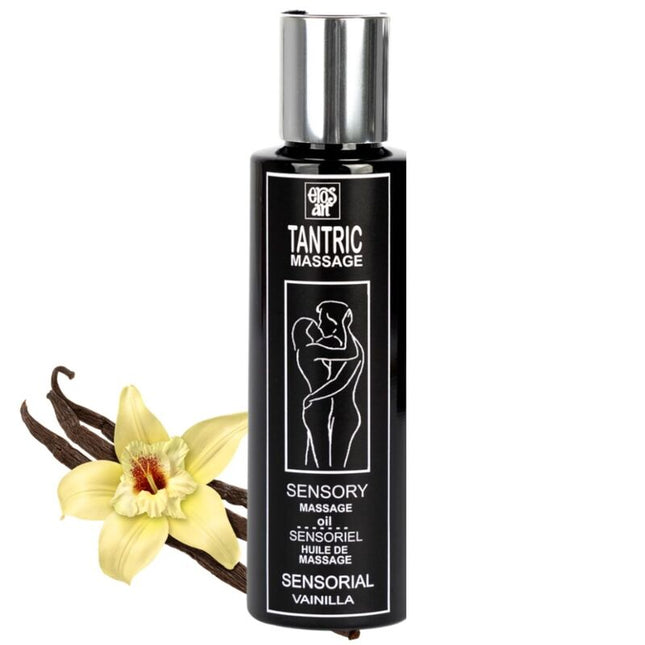 EROS-ART - HUILE DE MASSAGE TANTRIQUE NATURELLE ET VANILLE APHRODISIAQUE 100 ML - Concombre Boutique