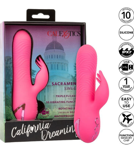 CALEXOTICS - SACRAMENTO SWEETIE VIBRATEUR LAPIN ROSE PAR CALIFORNIA DREAMING by CALEXOTICS