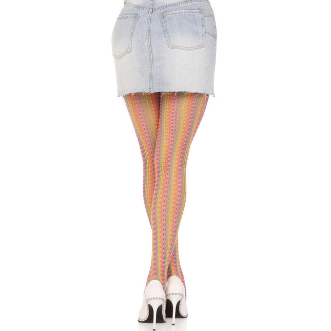LEG AVENUE - BAS AU CROCHET MULTICOLORE by LEG AVENUE HOSIERY