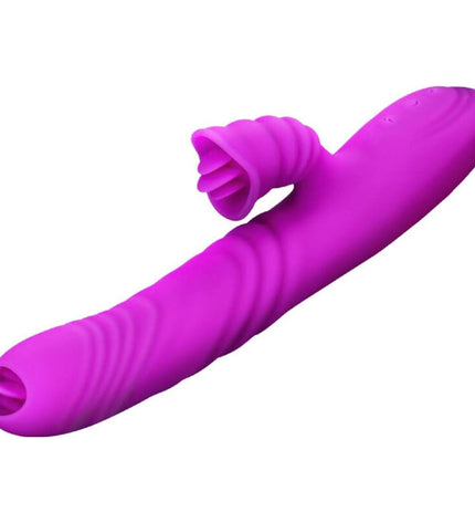 ARMONY - VIBRATEUR MULTIFONCTION ANGELIA DOUBLE LANGUE EFFET CHALEUR VIOLET by ARMONY VIBRATORS