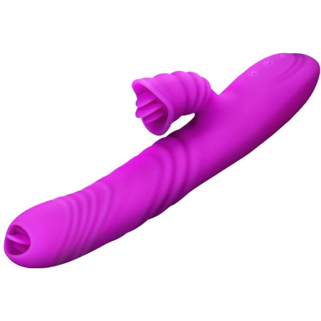 ARMONY - VIBRATEUR MULTIFONCTION ANGELIA DOUBLE LANGUE EFFET CHALEUR VIOLET by ARMONY VIBRATORS