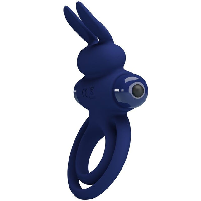 PRETTY LOVE - DAREY DOUBLE ANNEAU VIBRANT LAPIN BLEU by PRETTY LOVE MALE