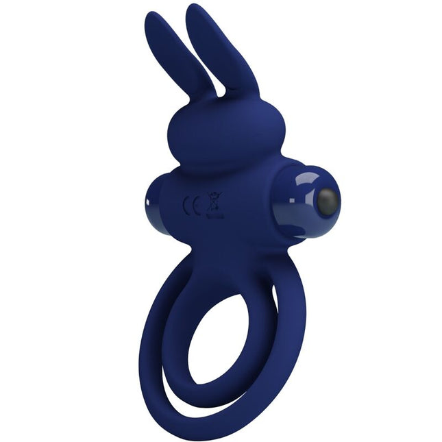 PRETTY LOVE - DAREY DOUBLE ANNEAU VIBRANT LAPIN BLEU by PRETTY LOVE MALE