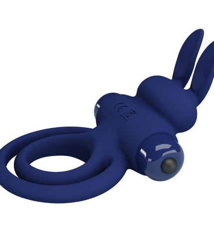 PRETTY LOVE - DAREY DOUBLE ANNEAU VIBRANT LAPIN BLEU by PRETTY LOVE MALE