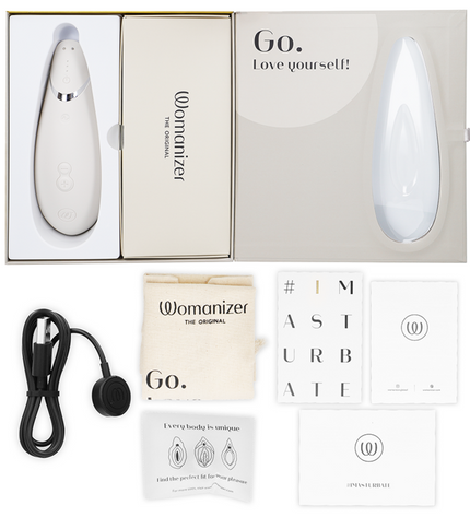 WOMANIZER - STIMULATEUR CLITORAL PREMIUM 2 GRIS CHAUD by WOMANIZER