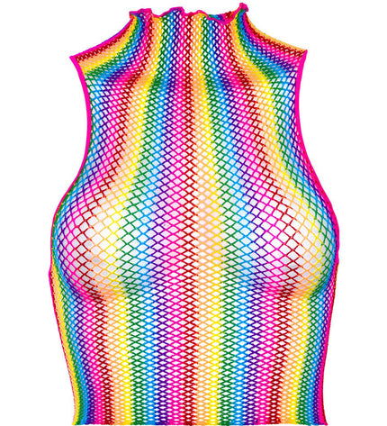 LEG AVENUE - HAUT EN FILET MULTICOLORE by LEG AVENUE CHEMISES