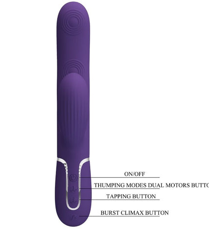 PRETTY LOVE - PERLITA VIBRATEUR G-SPOT 3 EN 1 MULTIFONCTION VIOLET by PRETTY LOVE FLIRTATION