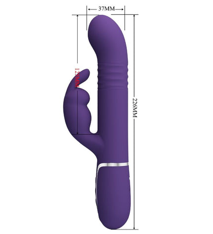 PRETTY LOVE - COALE VIBRATEUR RABBIT 4 EN 1 VIOLET by PRETTY LOVE FLIRTATION