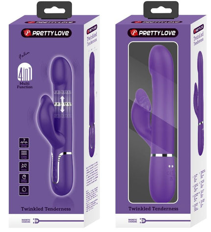 PRETTY LOVE - ZALIN PERLES VIBRATEUR LAPIN 4 EN 1 VIOLET by PRETTY LOVE FLIRTATION