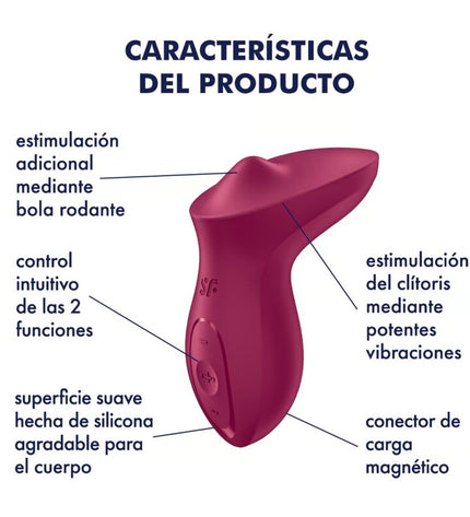 SATISFYER - VIBRATEUR EXCITERRR À POSER SUR LE CLITORIS FUCHSIA by SATISFYER VIBRATOR