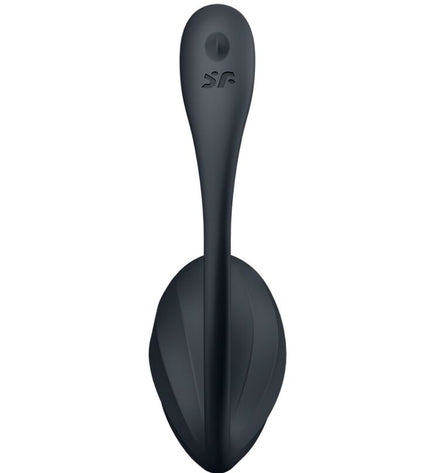 SATISFYER - RIBBED PETAL TÉLÉCOMMANDE DE STIMULATEUR DE POINT G NOIR APPLICATION GRATUITE by SATISFYER PARTNER