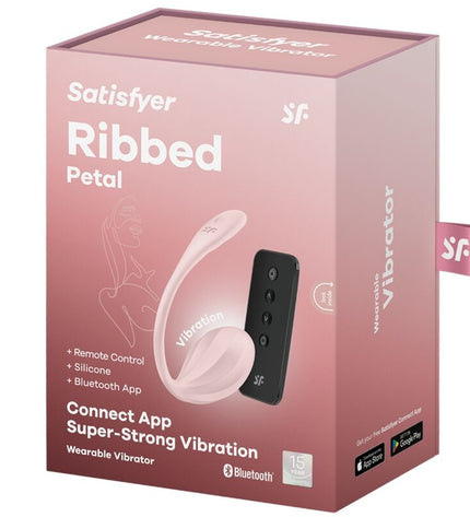 SATISFYER - RIBBED PETAL STIMULATEUR À DISTANCE G POINT ROSE APPLICATION GRATUITE by SATISFYER PARTNER