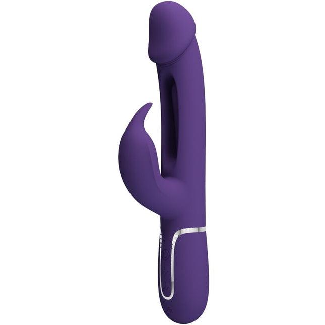 PRETTY LOVE - VIBRATEUR MULTIFONCTION 3 EN 1 KAMPAS RABBIT AVEC LANGUE VIOLET by PRETTY LOVE PARTY UP