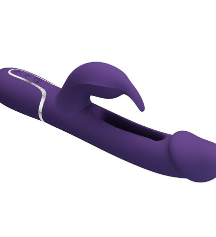 PRETTY LOVE - VIBRATEUR MULTIFONCTION 3 EN 1 KAMPAS RABBIT AVEC LANGUE VIOLET by PRETTY LOVE PARTY UP