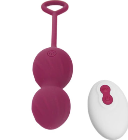 ARMONY - BLOSSOMS HALTÈRE VAGINALE VIBRATION TÉLÉCOMMANDE 10 VIBRATIONS ROUGE FONCÉ by ARMONY VIBRATORS