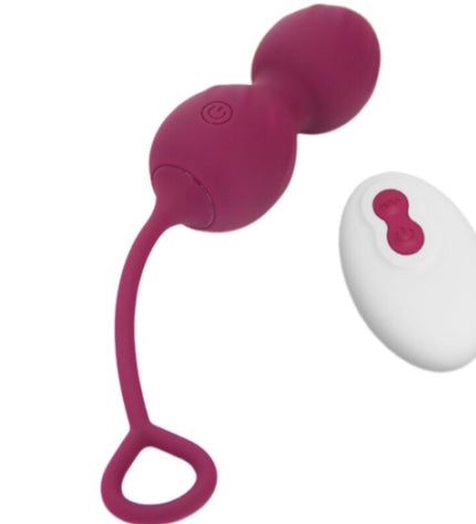 ARMONY - BLOSSOMS HALTÈRE VAGINALE VIBRATION TÉLÉCOMMANDE 10 VIBRATIONS ROUGE FONCÉ by ARMONY VIBRATORS