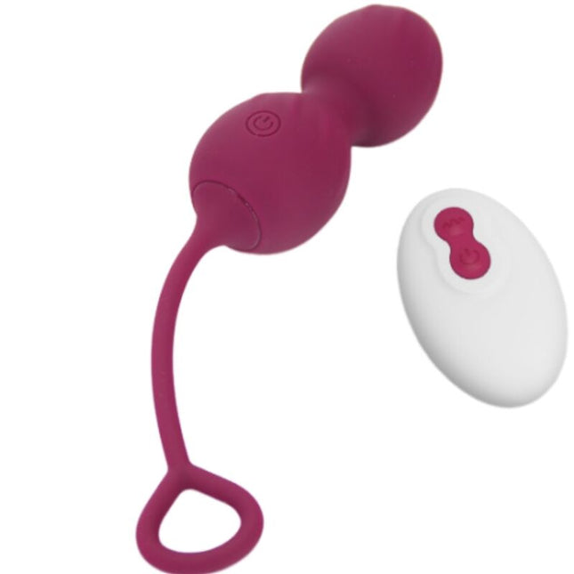 ARMONY - BLOSSOMS HALTÈRE VAGINALE VIBRATION TÉLÉCOMMANDE 10 VIBRATIONS ROUGE FONCÉ by ARMONY VIBRATORS