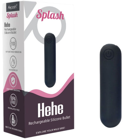 ARMONY -SPLASH HEHE VIBRATEUR BULLET SILICONE 10 VIBRATIONS 65 X 15 CM NOIR by ARMONY STIMULATORS