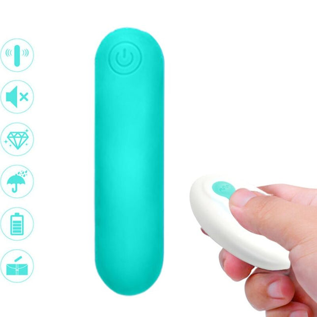 ARMONY - SPLASH JOLINE VIBRATEUR BULLET TÉLÉCOMMANDE EN SILICONE 10 VIBRATIONS 65 X 15 CM VERT by ARMONY STIMULATORS