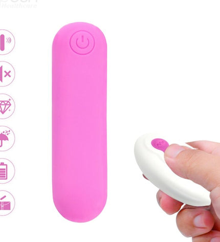 ARMONY - SPLASH JOLINE VIBRATEUR BULLET TÉLÉCOMMANDE EN SILICONE 10 VIBRATIONS 65 X 15 CM ROSE by ARMONY STIMULATORS