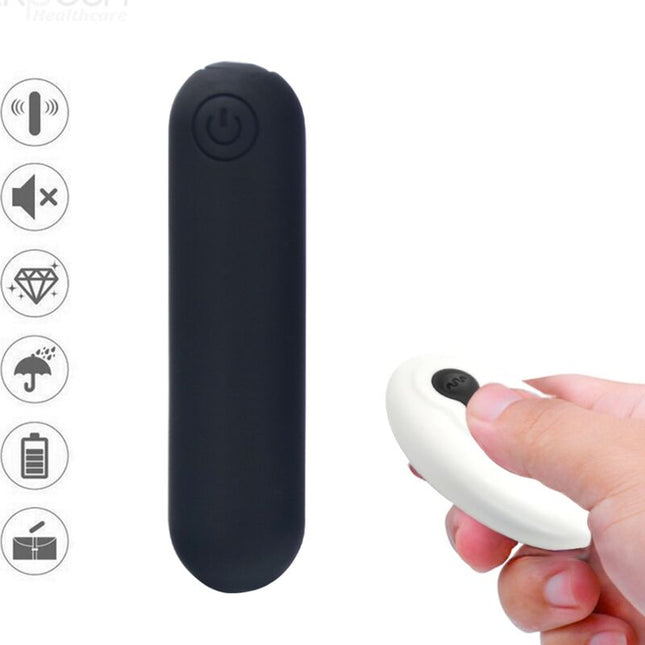 ARMONY - SPLASH JOLINE VIBRATEUR BULLET TÉLÉCOMMANDE EN SILICONE 10 VIBRATIONS 65 X 15 CM NOIR by ARMONY STIMULATORS