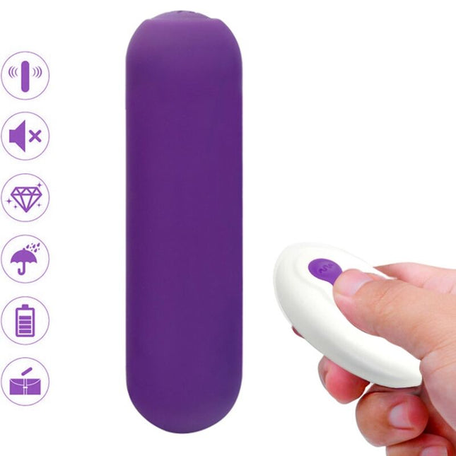 ARMONY - SPLASH JOIE VIBRATEUR BULLET TÉLÉCOMMANDE EN SILICONE 10 VIBRATIONS 75 X 19 CM VIOLET by ARMONY STIMULATORS