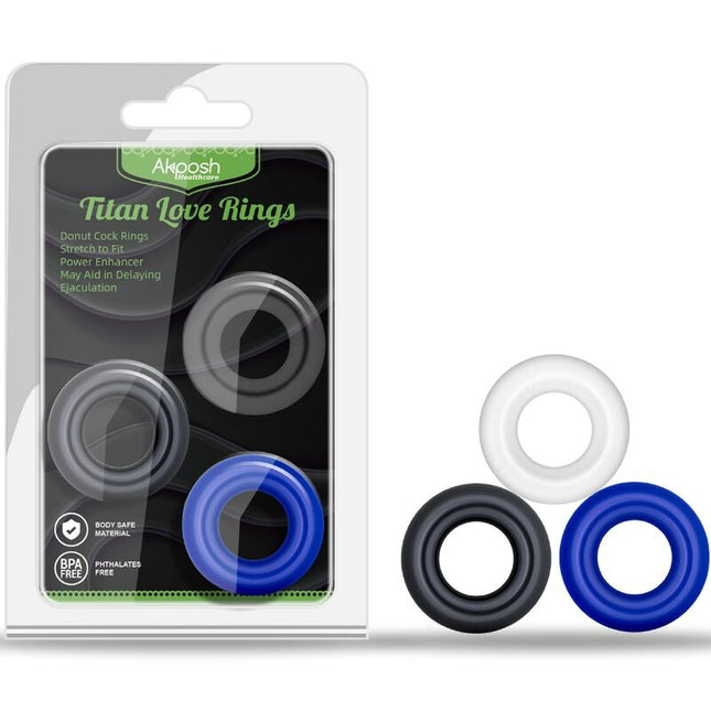 ARMONY - TITAN LOVE BAGUE DONUT PLUSIEURS COULEURS by ARMONY FOR HIM