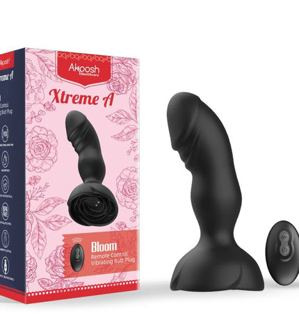 ARMONY - EXTREME A BLOOM VIBRATEUR ROSE ET PLUG ANAL TÉLÉCOMMANDE NOIR by ARMONY ANAL