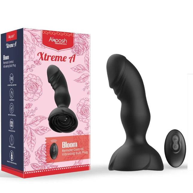 ARMONY - EXTREME A BLOOM VIBRATEUR ROSE ET PLUG ANAL TÉLÉCOMMANDE NOIR by ARMONY ANAL