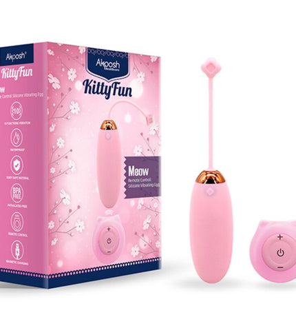 ARMONY - KITTY FUN EGG VIBRATEUR TÉLÉCOMMANDE 10 VIBRATIONS ROSE by ARMONY STIMULATORS