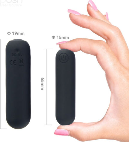 ARMONY - SPLASH HAHA VIBRATEUR BULLET SILICONE 10 VIBRATIONS 75 X 19 CM NOIR by ARMONY STIMULATORS