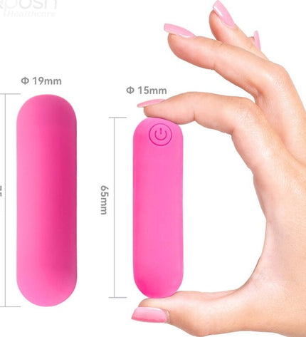 ARMONY - SPLASH HAHA VIBRATEUR BULLET SILICONE 10 VIBRATIONS 75 X 19 CM ROSE by ARMONY STIMULATORS