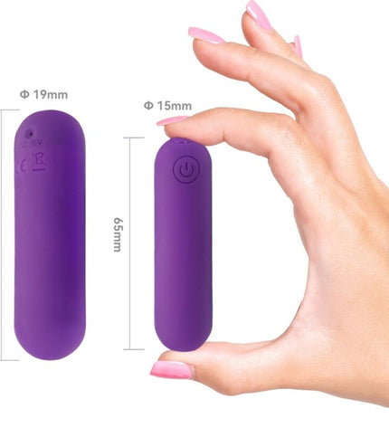 ARMONY - SPLASH HAHA VIBRATEUR BULLET SILICONE 10 VIBRATIONS 75 X 19 CM VIOLET by ARMONY STIMULATORS