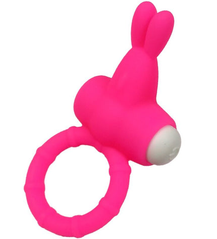 ARMONY - MS BUNNY ANNEAU VIBRATEUR SILICONE ROSE by ARMONY FOR HIM