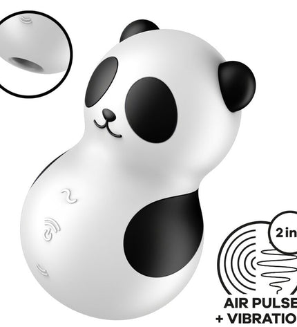 SATISFYER - POCKET PANDA STIMULATEUR & VIBRATEUR NOIR ET BLANC by SATISFYER AIR PULSE
