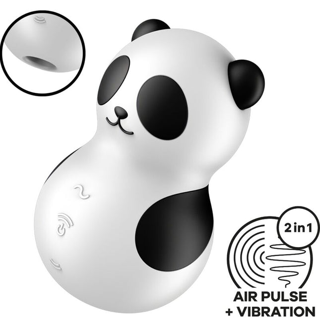 SATISFYER - POCKET PANDA STIMULATEUR & VIBRATEUR NOIR ET BLANC by SATISFYER AIR PULSE