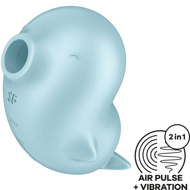 SATISFYER - SASSY SEAL STIMULATEUR ET VIBRATEUR BLEU by SATISFYER AIR PULSE