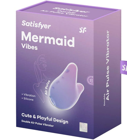 SATISFYER - MERMAID VIBES STIMULATEUR & VIBRATEUR VIOLET ET ROSE by SATISFYER AIR PULSE