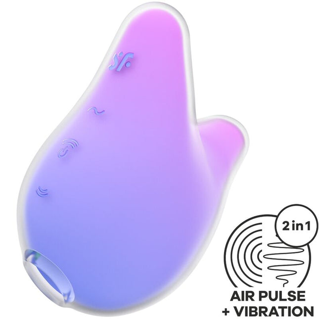 SATISFYER - MERMAID VIBES STIMULATEUR & VIBRATEUR VIOLET ET ROSE by SATISFYER AIR PULSE