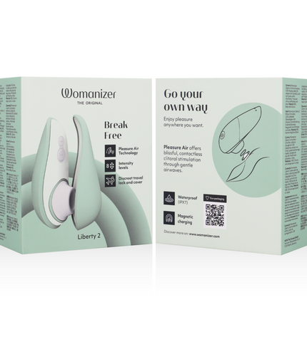 WOMANIZER - LIBERTY 2 STIMULATEUR DE CLITORIS ET ASPIRATION VERT CLAIR by WOMANIZER
