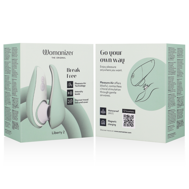 WOMANIZER - LIBERTY 2 STIMULATEUR DE CLITORIS ET ASPIRATION VERT CLAIR by WOMANIZER
