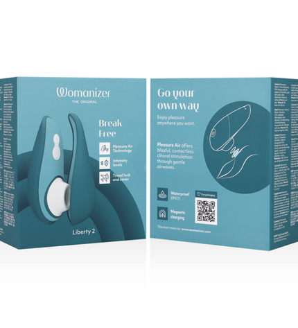 WOMANIZER - LIBERTY 2 STIMULATEUR DE CLITORIS ET ASPIRATION VERT CLAIR by WOMANIZER