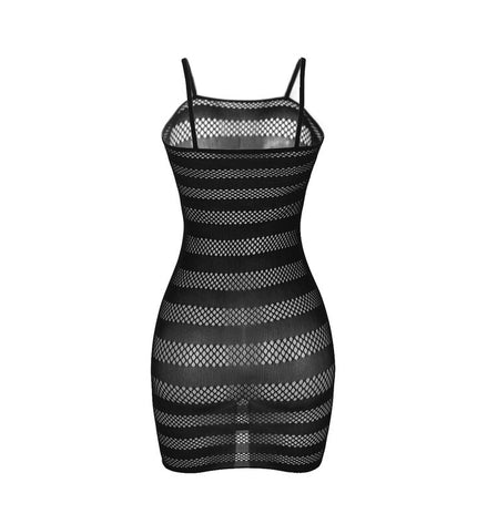 SUBBLIME - 951733 ROBE RÉSEILLE RAYURES NOIRES TAILLE UNIQUE by SUBBLIME DRESSES