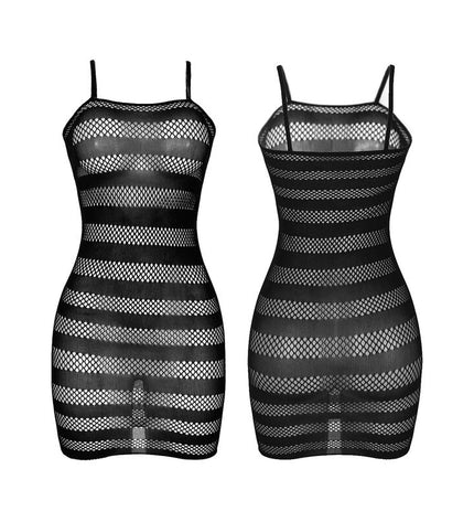 SUBBLIME - 951733 ROBE RÉSEILLE RAYURES NOIRES TAILLE UNIQUE by SUBBLIME DRESSES