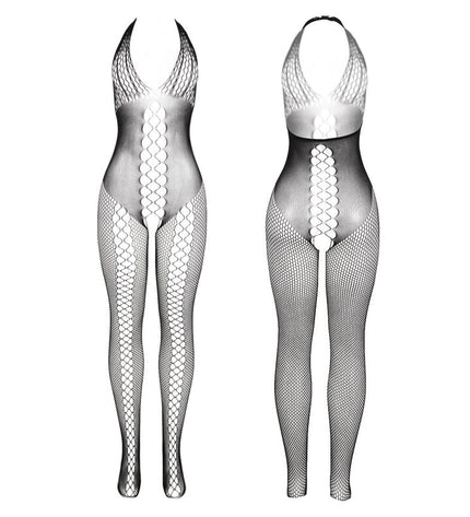 SUBBLIME - 951832 BODYSTOCKING AVEC DOS OUVERT ET DÉTAILS CROISÉS NOIR TAILLE UNIQUE by SUBBLIME BODYSTOCKINGS